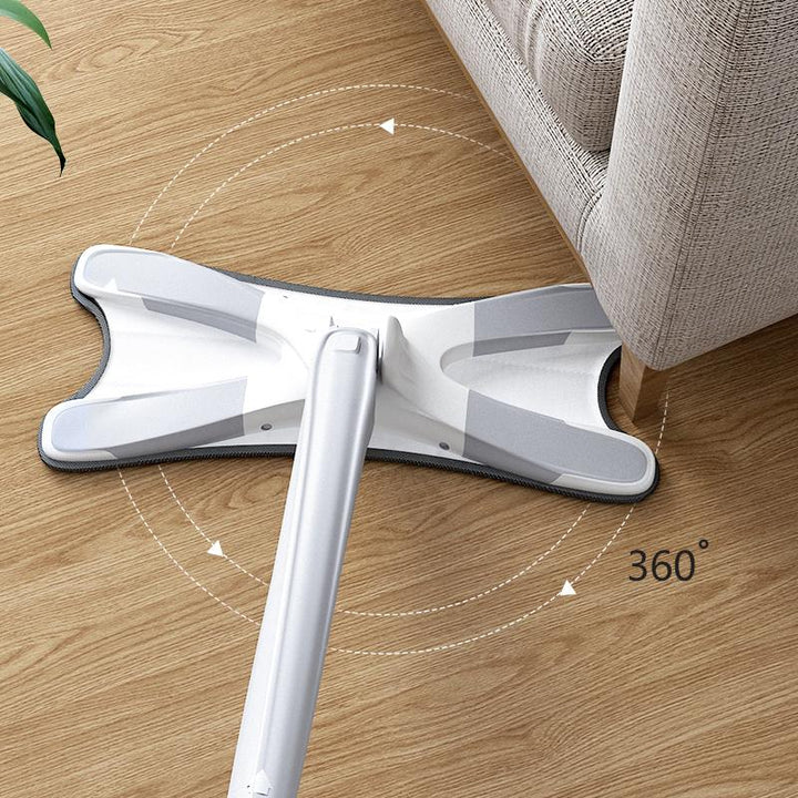 Innovativer X-Typ Flachmoppkopf für mühelose Reinigung von Ecken & Kanten im Haushalt.