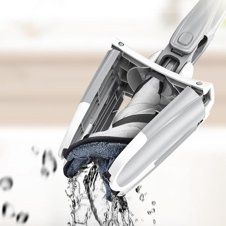 Effektiver X-Typ Flachmopp für gründliches Nasswischen aller glatten Böden kratzfrei und schonend.
