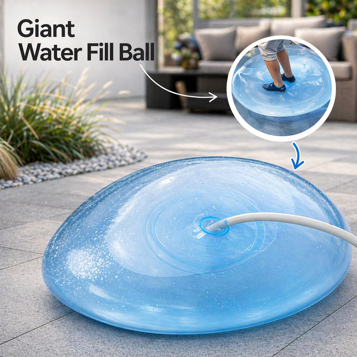 Aufblasbarer, langlebiger XXL-Gummiball für Kinder; fördert Outdoor-Spiel & Bewegung der Familie.