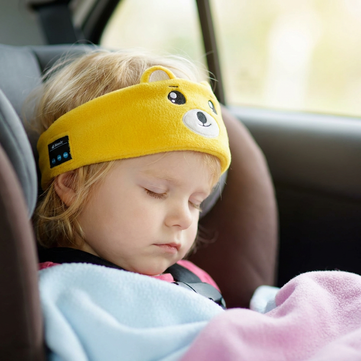 2-in-1 Schlaf-Kopfband mit Bluetooth-Musikplayer & lichtblockierender Schlafmaskenfunktion. Ideal für Ruhe.