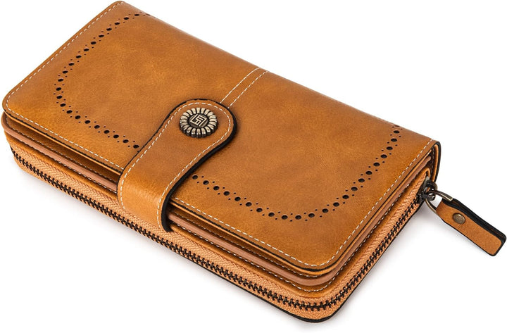 Modische Damen Geldbörse mit RFID-Schutz, ein stilvolles Accessoire.