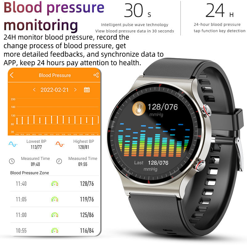 Premium Gesundheits-Smartwatch mit EKG, SpO2, Herzfrequenz für optimale Gesundheitsüberwachung.