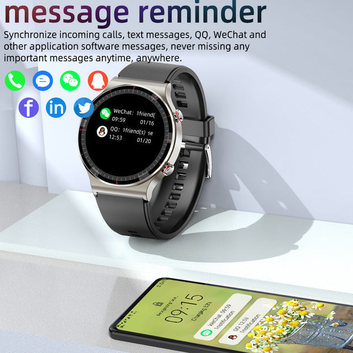 Zelara Smartwatch für Gesundheit & Fitness: EKG, SpO2, Herzfrequenz, Schlaf, Schritte.