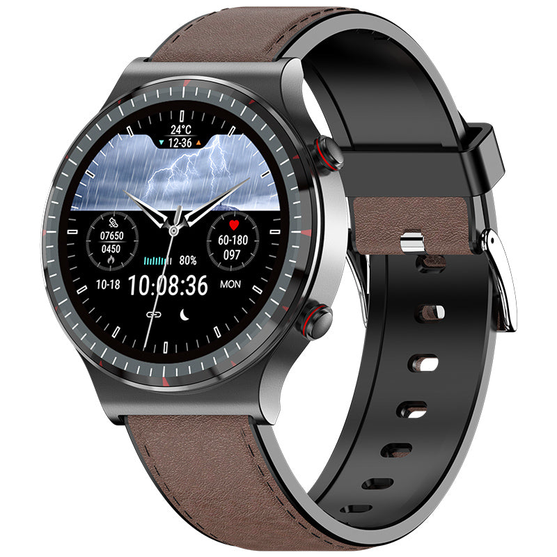 Gesundheits-Wearable mit EKG, Blutsauerstoff (SpO2) & Herzfrequenz; komfortables Design.
