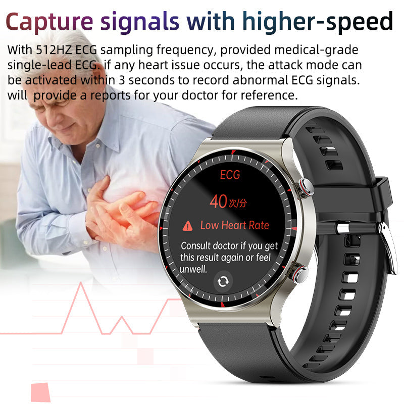 Zelara Smartwatch für Damen & Herren, mit EKG, SpO2, Herzfrequenzmonitor & Aktivitätstracking.