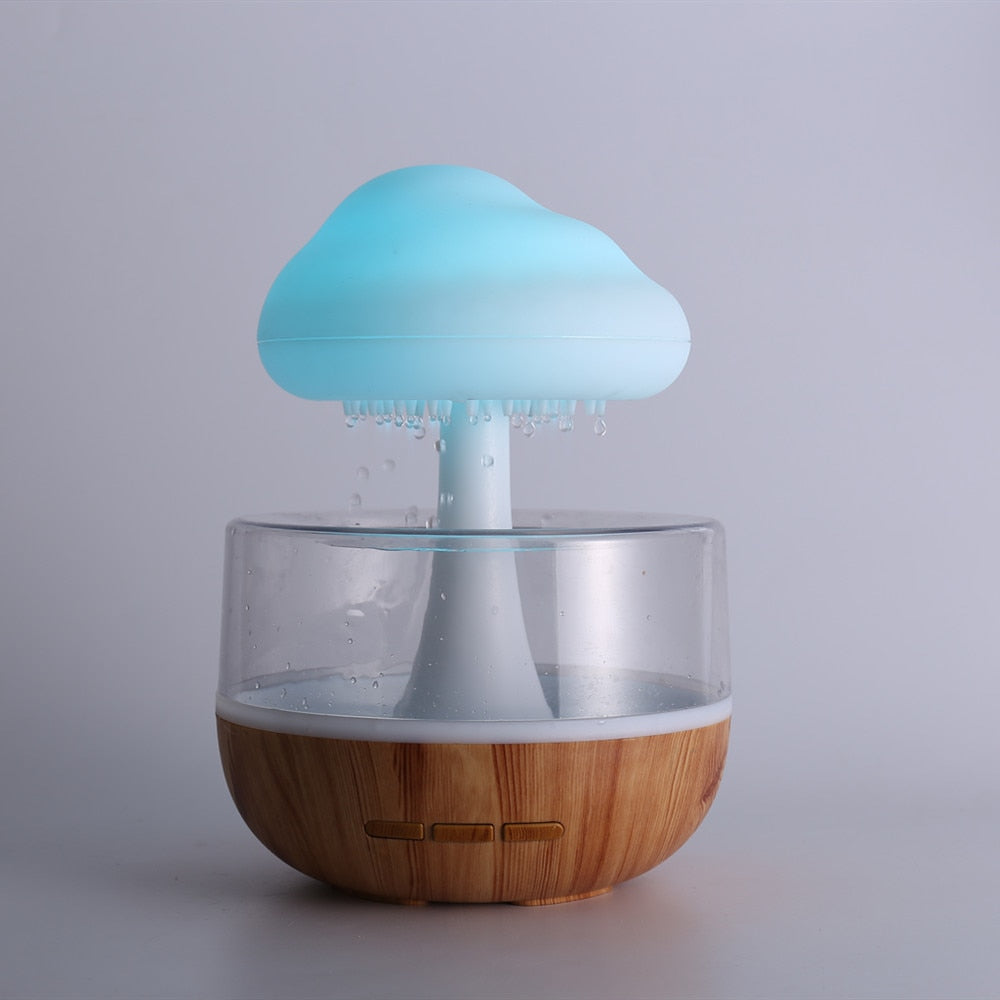 Stilisierter Regenwolke Aroma-Diffusor mit entspannendem Tropfgeräusch & Luftbefeuchtung für Ihr Zuhause.