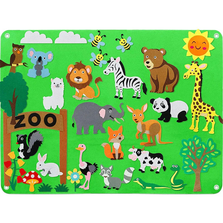 Montessori Filzspielzeug fördert kreatives Spiel, Erzählen von Geschichten & die Fantasie von Kindern.